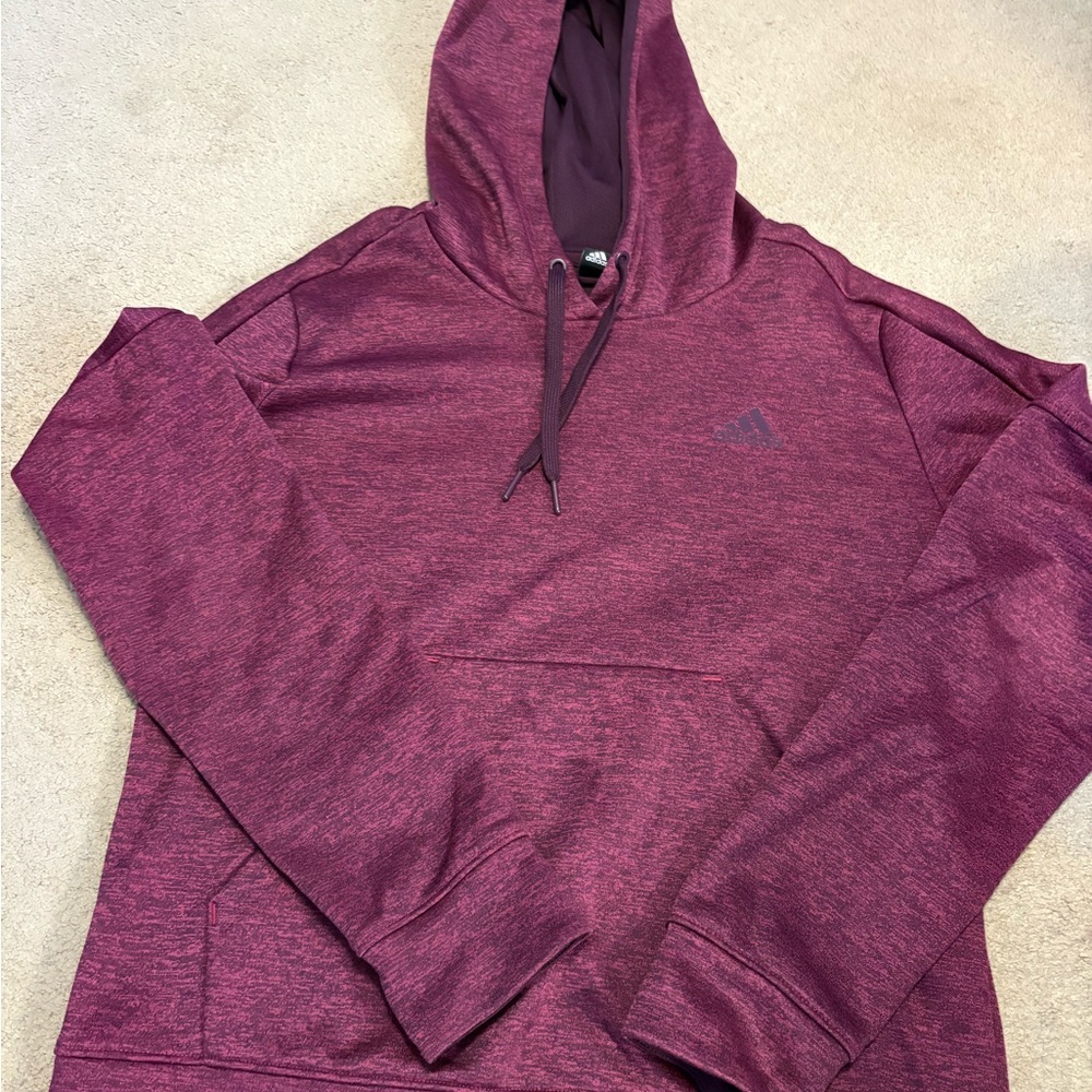 Adidas Women's Maroon Hoodie